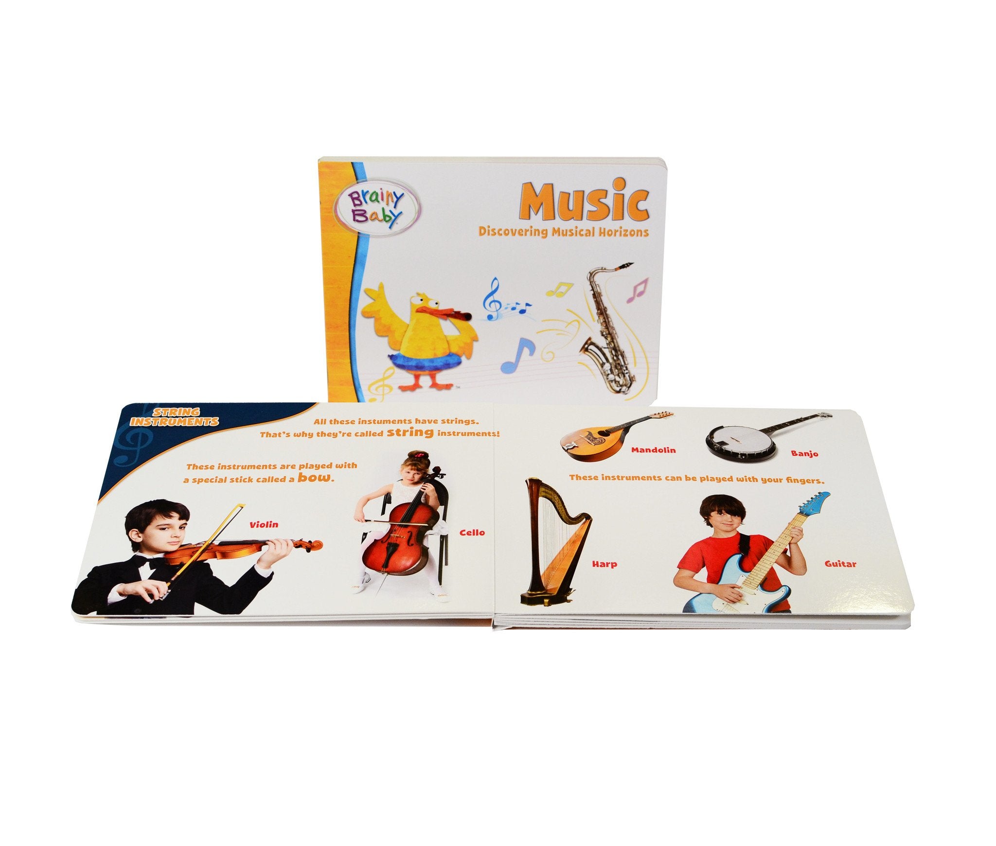 Brainy Baby® Discovering Musical Horizons Board Book, Flashcards & DVD Collection for Preschool Children