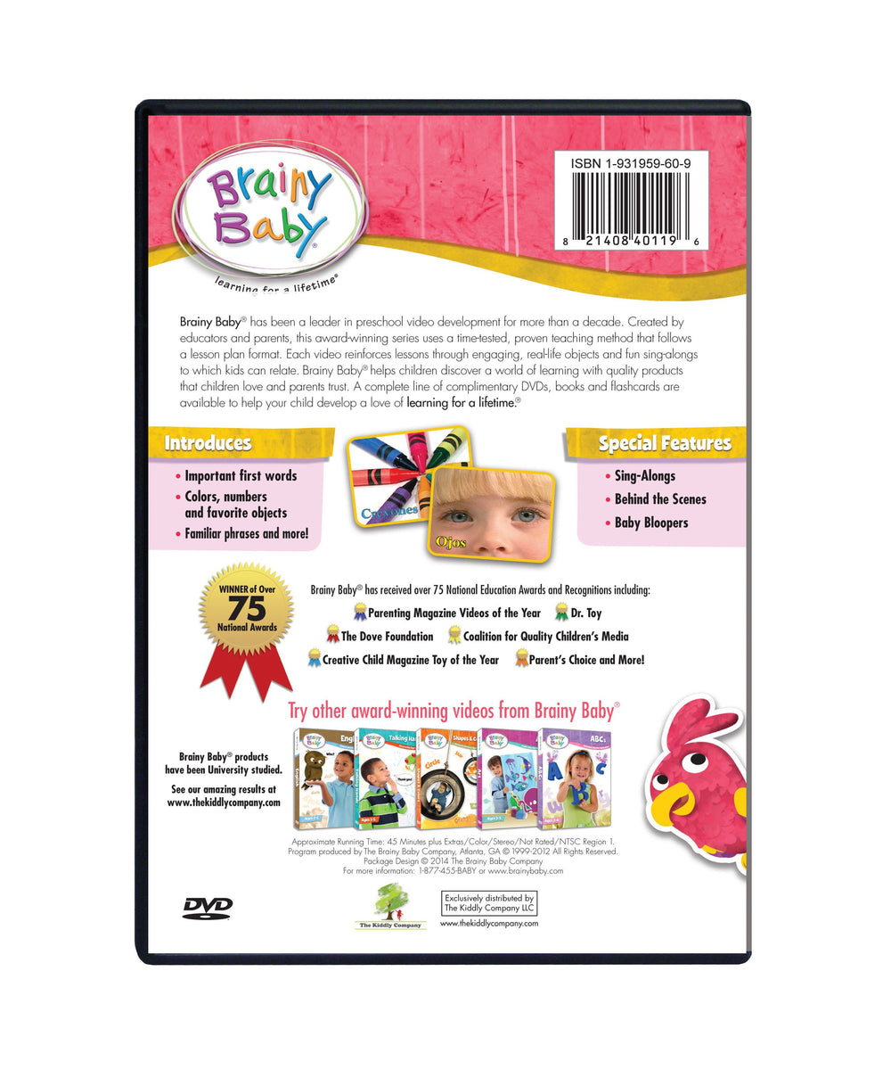 Brainy Baby Spanish DVD Simple Words and Phrases Deluxe Edition