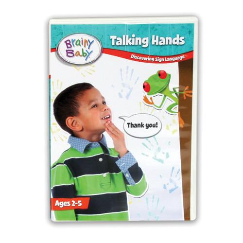 Brainy Baby® Talking Hands Discovering Sign Language Board Book, Flashcards & DVD  Collection for Preschool Children