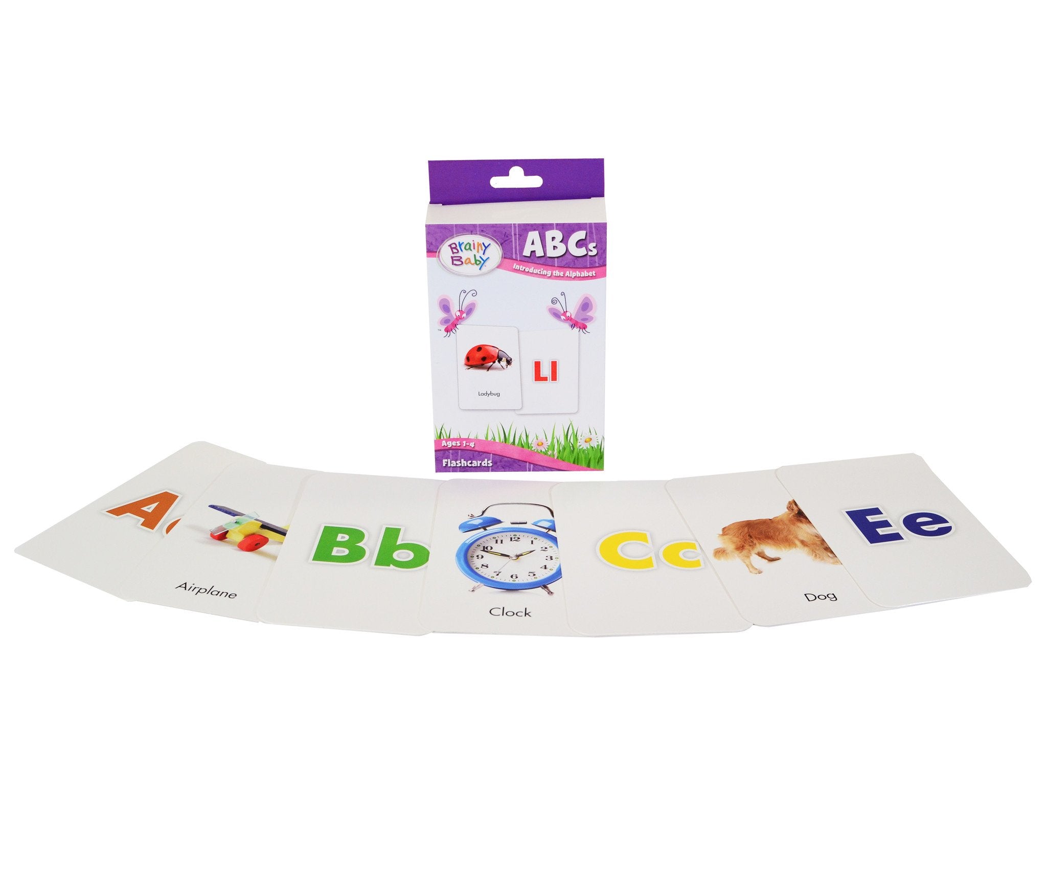 Brainy Baby® ABCs Introducing the Alphabet Board Book, Flashcards & DVD Collection for Preschool Children