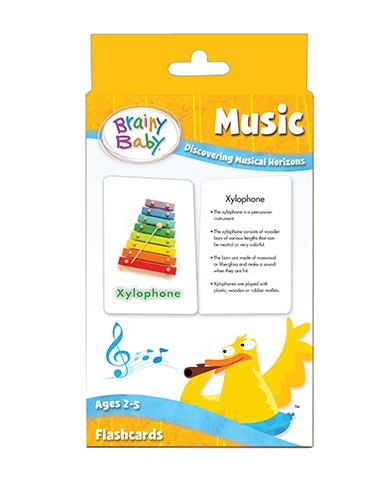 Brainy Baby Music Flashcards Set Discovering Musical Horizons Deluxe Edition