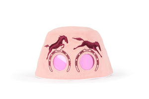 COOEEE Horses Sunglasses Hat Pink and Burgundy with Pink Lenses by Boomerang Baby