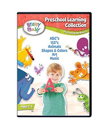 Brainy Baby DVD Preschool Learning Collection Discovering the Basics 6 DVD Gift Set Deluxe Edition