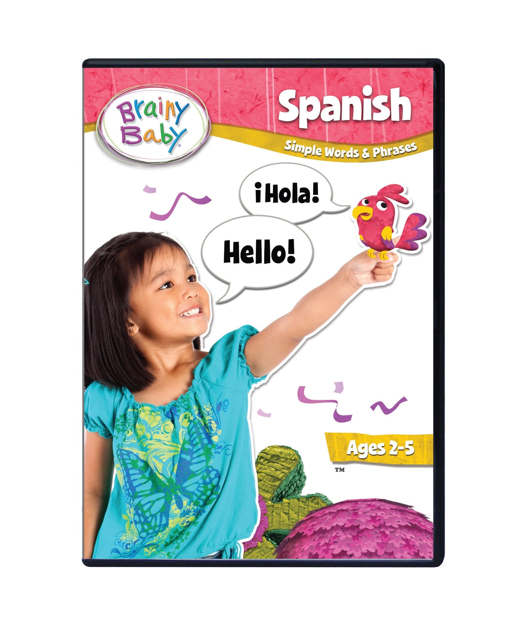Brainy Baby Spanish DVD Simple Words and Phrases Deluxe Edition