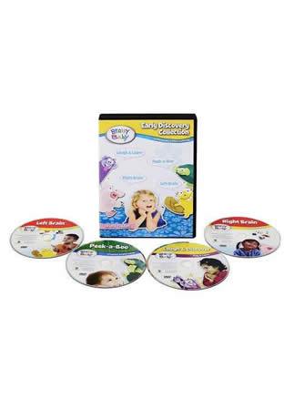 Brainy Baby DVD Early Learning Discovery Collection Sparking Your Child's Curiosity 4 DVD Gift Set Deluxe Edition