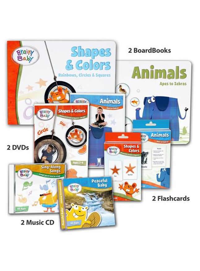 Brainy Baby Animals, Shapes & Colors Learning Collection Deluxe Edition