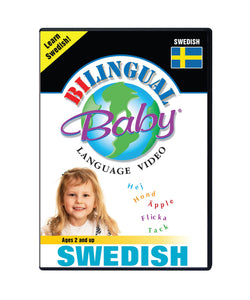 Bilingual Baby Learn Swedish Total Immersion DVD for Babies and Toddlers by Small Fry Beginnings