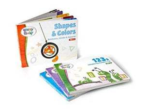 Brainy Baby Boardbooks animals, Shapes and Colors, 123s and ABCs