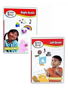 Brainy Baby Left and Right Brain Infant Development DVDs Set of Two Deluxe Edition