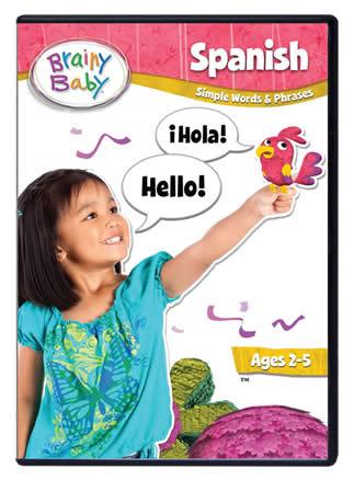 Brainy Baby Spanish DVD Simple Words and Phrases Deluxe Edition