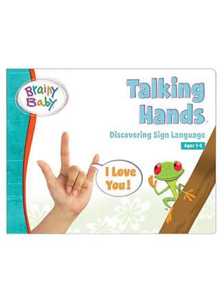Brainy Baby® Talking Hands Discovering Sign Language Board Book for Preschool Children