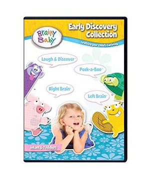 Brainy Baby DVD Early Learning Discovery Collection Sparking Your Child's Curiosity 4 DVD Gift Set Deluxe Edition