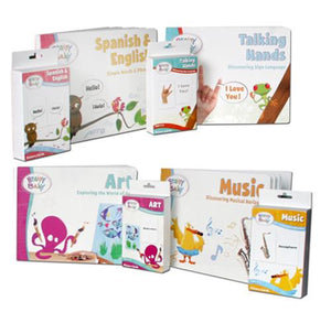 Brainy Baby Preschool Learning For a Lifetime Enrichment Collection of 4 Books & 4 Flashcards